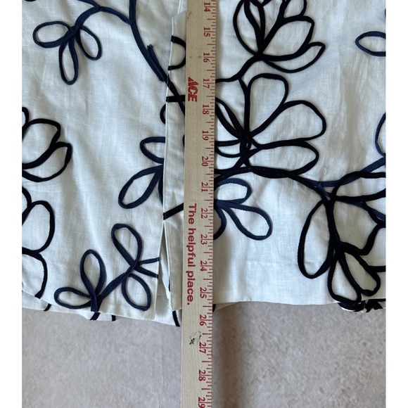 Coldwater Creek Floral Embroidered Jacket Women's 14 Artsy Boho Resort Chic Coat - Picture 8 of 12